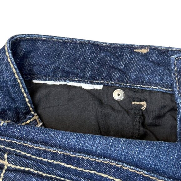 Nine West VTG America Bermuda Womens Sz 2/25 Denim Cuffed Flap Stretch Shorts - Picture 9 of 9